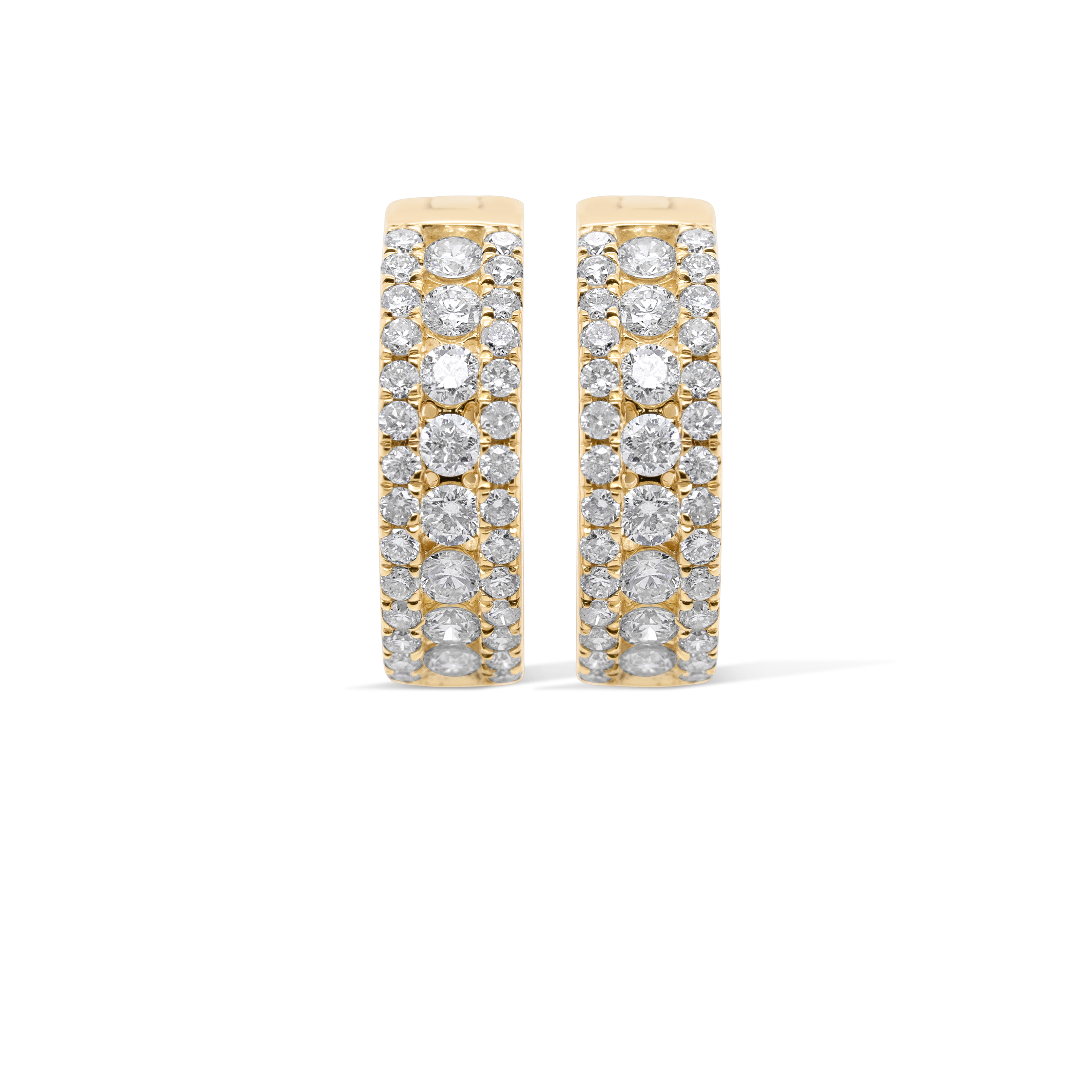 Diamond Hoop Earrings 0.90 ct. 10K Yellow Gold